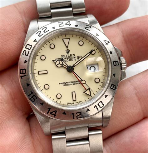 is there really a cream face rolex explorer|Rolex explorer 2 cream dial.